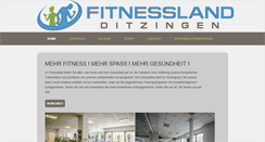 Desktop Screenshot of fitnessland-ditzingen.de