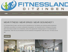 Tablet Screenshot of fitnessland-ditzingen.de